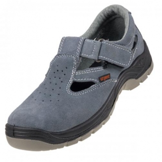 Sandał z metalowym...