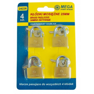 KŁÓDKI. MOSIĘŻNE 25MM - 4 SZT.