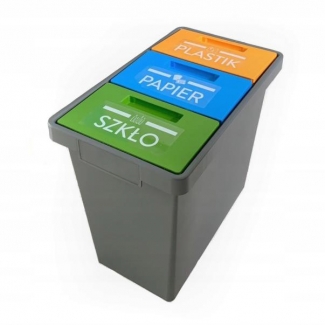 KOSZ NA ŚMIECI POTRÓJNY 40L