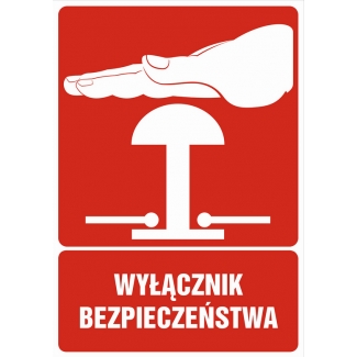 Znak wyłącznik bezpieczeństwa