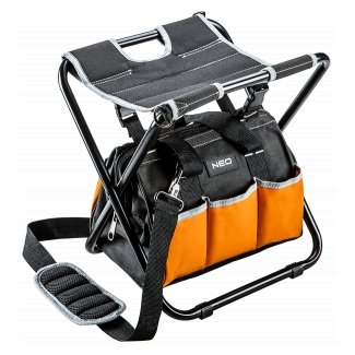 Stołek z torbą monterską