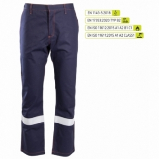 SPODNIE DO PASA ODBLASK KAT.II