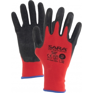 Rękawice powlekane lateksem...