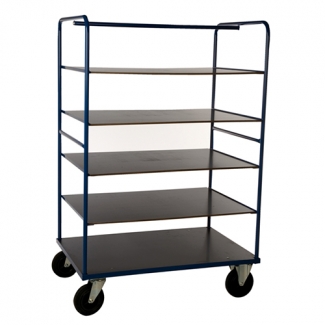 Wózek transportowy z półkami