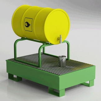 Metalowy stojak pod beczkę...